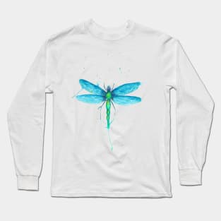 Dragonfly watercolour Long Sleeve T-Shirt